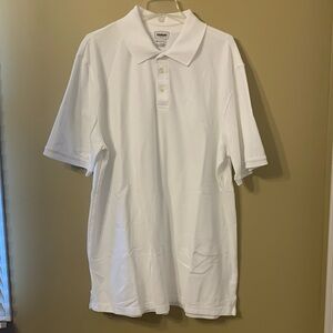 The Foundry short sleeve white polo. 2XLT